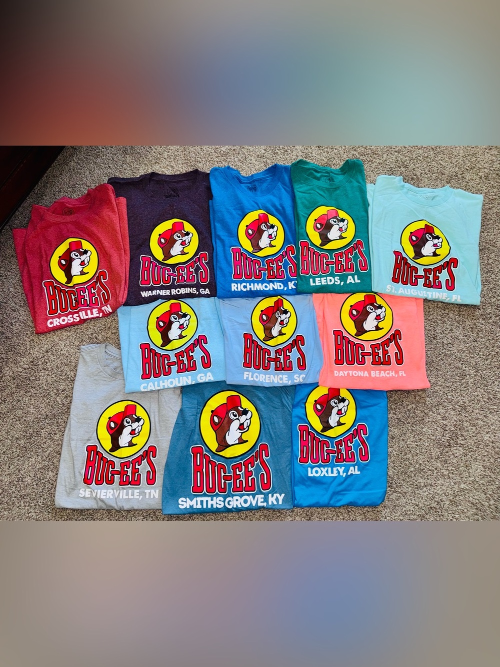 Buc-ee’s T-Shirt Lot